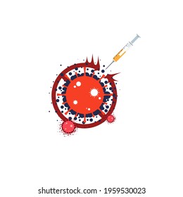 Vaccine protect - virus, Viral disease or corovirus. 
