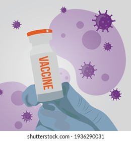 Vaccine with purple virus vector template design