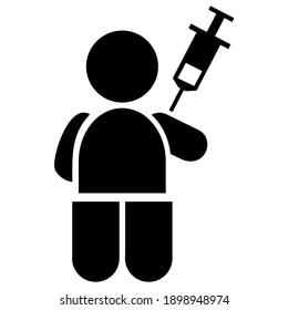 
a vaccine recommended icon for everyone
