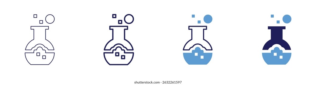 Vaccine rollout icon in 4 different styles. Thin Line, Line, Bold Line, Duotone. Duotone style. Editable stroke.