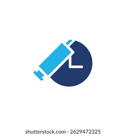 Cronograma de vacinas ícone colorido vetor design bom para web ou aplicativo móvel