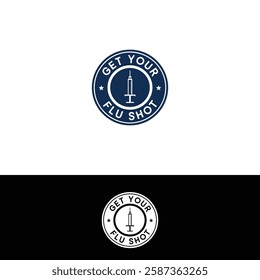 Vaccine sign loo design template