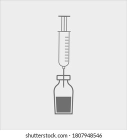 Vaccine simple icon. illustration for web and mobile design.