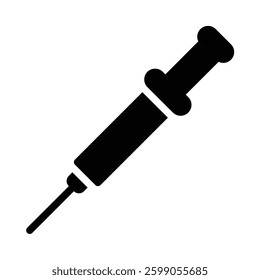 Vaccine solid icon illustration. Perfect for website mobile app presentation. Suitable for any user interface and user experience