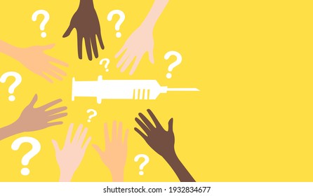 vaccine in syringe for Covid19 coronavirus.Doctor holding syringe injection vaccine medical to patient.People, Healthcare medical vaccine. Hope.Medical hospital.Covid19 coronavirus vaccine.Laboratory.