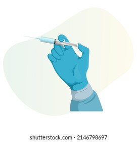 Vaccine Syringe - Icon as EPS 10 File