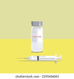 vaccine and syringe illustration design, medicine and syringe, medical equipment