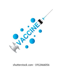 vaccine syringe treatment protection prevention design vector illustration