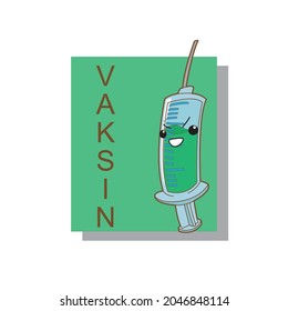 vaccine vector character. simple design vaccine