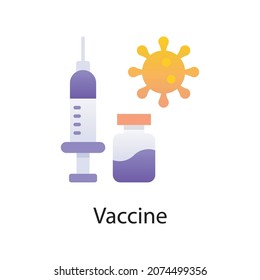 Vaccine vector Gradient  Icon Design illustration. Activities Symbol on White background EPS 10 File