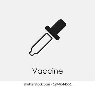 Vaccine vector icon. Editable stroke. Symbol in Line Art Style for Design, Presentation, Website or Apps Elements. Pixel vector graphics - Vector