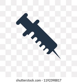 Vaccine vector icon isolated on transparent background, Vaccine transparency concept can be used web and mobile