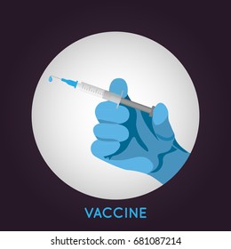 Vaccine vector icon template