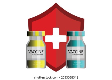 Ilustración Del Vector De Vacunas En Segundo Plano 