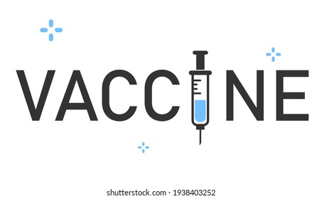 Vaccine vector,  Image of covid-19 vaccine, Illustration of antiviral vaccine, Isolated vector illustration.