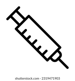 Vaccine Vector Thick Line Icon For Personal And Commercial Use.
