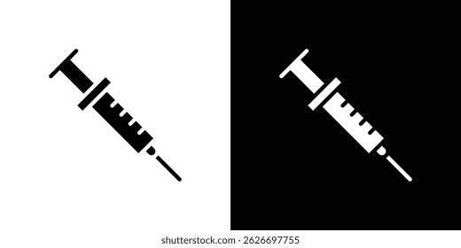Ícone do frasco da vacina para o design da IU do aplicativo móvel web do logotipo.