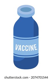 vaccine vial isometric style icon