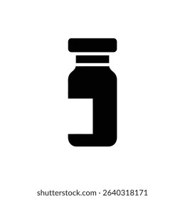 Vaccine Vial Small Bottle Medical Immunization Container Icon