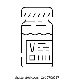 vaccines medicines pharmacy line icon vector. vaccines medicines pharmacy sign. isolated contour symbol black illustration