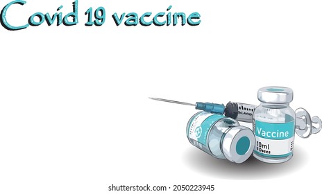 Vaccines used to protect against COVID-19.,This image is a vector illustration., use as background, for graphic design
