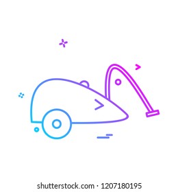 Vaccum cleaner icon design vector