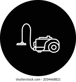 Vaccume Line Inverted Vector Line Icon Design
