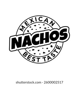 Vachos logo vector illustration template. Simple lettering icon
