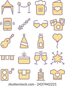 Vactor Design Flat illustrasion Icon Birthday Party