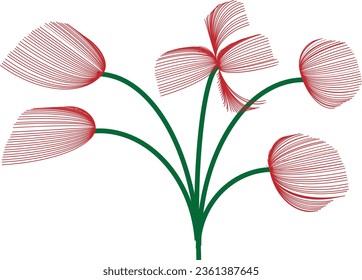 vactor flower design icon illustration