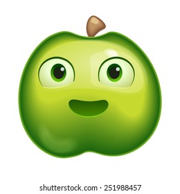 Vactor illustration of a apple character