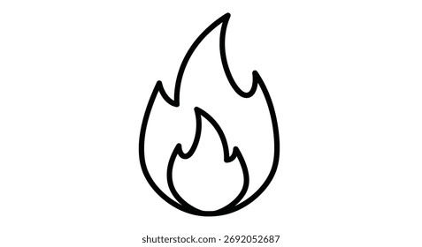 Vektorgrafik der Feuerflamme, Vektorgrafik