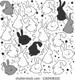 2,802 Watercolor bunny pattern Stock Vectors, Images & Vector Art ...