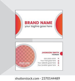 
Vactor Modern corporate business card design template