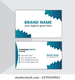 
Vactor Modern corporate business card design template
