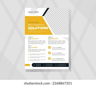 Vactor modern creative business flyer template design