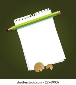 Papel vactor y lápiz