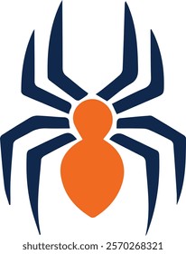 vactor silhouette image of spider.eps