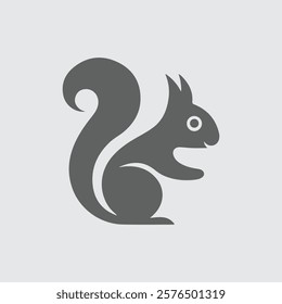 vactor silhouette image of The squirrel