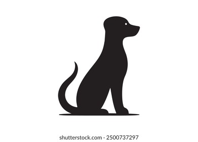 Vactor simple dog silhouette design