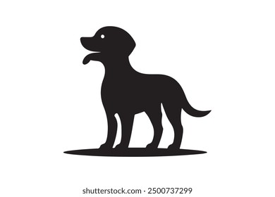 Vactor simple dog silhouette design