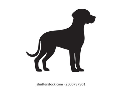 Vactor simple dog silhouette design