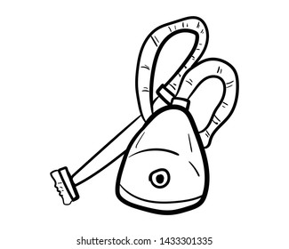 vacum cleaner doodle hand draw drawing vector