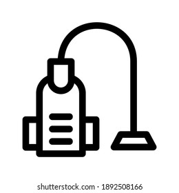 Vacum Cleaner Symbol oder Logo einzeln auf Zeichen Vektorgrafik - hochwertige Vektorsymbole in schwarzem Stil
