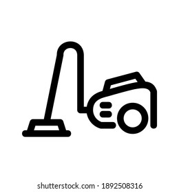 Vacum Cleaner Symbol oder Logo einzeln auf Zeichen Vektorgrafik - hochwertige Vektorsymbole in schwarzem Stil
