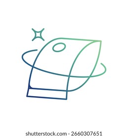 Vacuum Bag icon with white background vector stock illustration