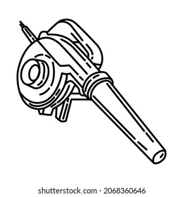 Parte del Ventilador del Válvula del Vector del Juego de Icono de la Mano del Equipo del Contratista.