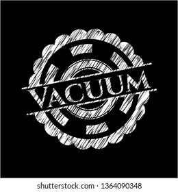 Vacuum with chalkboard texture