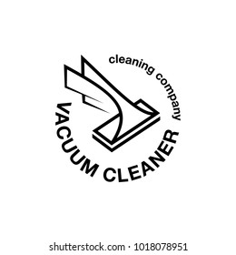 Vacuum Cleaner Abstract Emblem. Cleaning Logo Template For The Business Card, Branding And Corporate Identity.