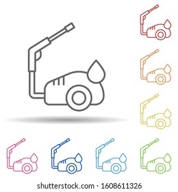 Vacuum cleaner carwash in multi color style icon. Simple thin line, outline vector of car wash icons for ui and ux, website or mobile application